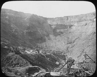 Kimberley diamantmijn, Zuid-Afrika, ca. 1890