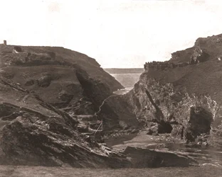 Kasteel van Koning Arthur, Tintagel, Cornwall, 1894