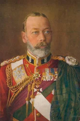 Koning George V 1865-1936 als Kolonel-in-Chief van The Black Watch