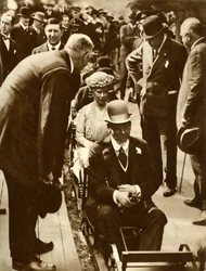Koning George V en Koningin Mary...British Empire Exhibition, Wembley, Londen, 1925, 1935