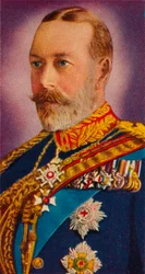 Koning George V in het uniform van kolonel-in-chief van de Royal Horse Guards Blues, 1935