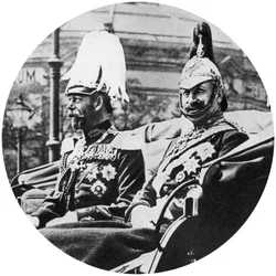 Koning George V van Groot-Brittannië en de Duitse Keizer, Berlijn, 1913