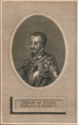 Koning Filips II van Spanje, echtgenoot van koningin Maria I, 1793