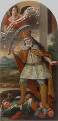 Koning Sint Stefanus in de strijd met de Turken, ca. 1718-1719