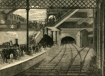 Kings Cross metrostation in 1868