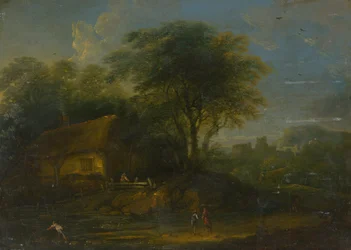 Landschap met vissers