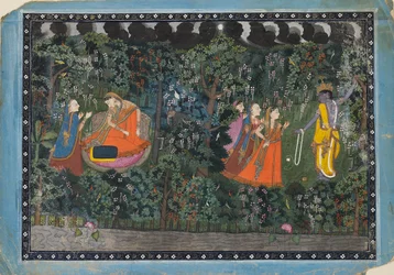 Krishna en Radha, ca. 1850