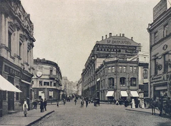 Kuznetsky Most Smedenbrug, Moskou, Rusland, 1912