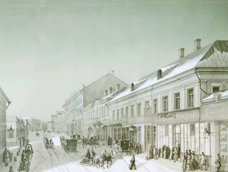 Kuznetsky Most, Moskou, Rusland, 1840s