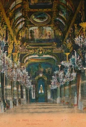 LOpéra Garnier - de foyer, Parijs, ca. 1920