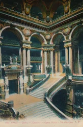 LOpéra Garnier - de trap, Parijs, ca. 1920