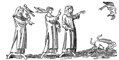 Dames met Valken, 14e eeuw, 1833