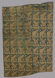 Lampas met gecomprimeerde golvende wijnstokken, begin 1600s