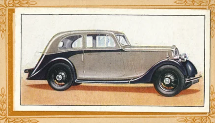 Lanchester 10 gestroomlijnde sedan, ca. 1936