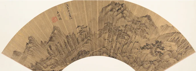 Landschap, 18e eeuw of later, valse datum van 1648