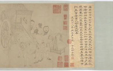 Het kalf achterlaten, Ming-dynastie, 16e eeuw