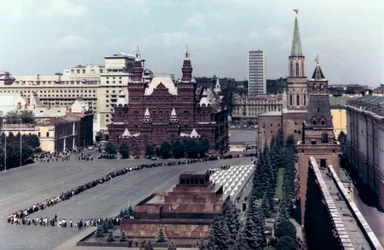 Lenins mausoleum, Rode Plein, Moskou, 1980