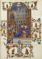 Les Très Riches Heures du duc de Berry, Folio 158r - De Kerstmis