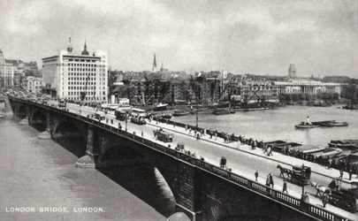 London Bridge, Londen, begin 20e eeuw