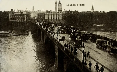 London Bridge, eind 19e-begin 20e eeuw