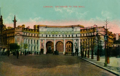 Londen, ingang van de Mall, ca. 1913
