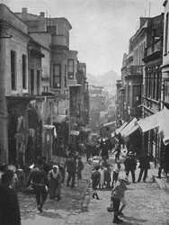 Uitzicht op Step Street, Constantinopel, 1913