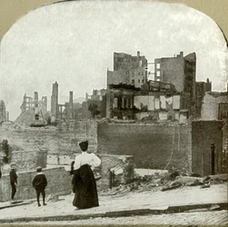 Kijkend naar het westen vanaf de Joodse synagoge, 1906