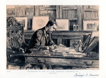 Lord Randolph Churchill 1849-1895, Engelse staatsman, 1885