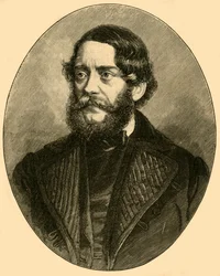 Lajos Kossuth, Hongaarse advocaat en politicus, ca. 1850s