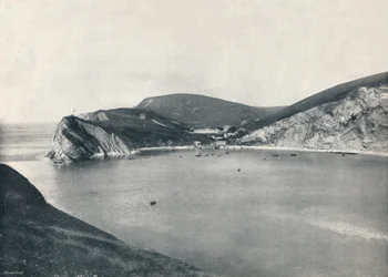 Lulworth - Lulworth Cove en dorp, 1895