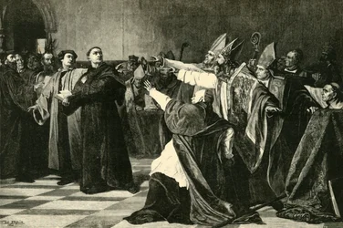 Luther op de Rijksdag van Worms, 1521, 1890