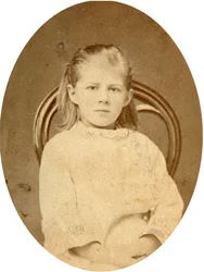 Lyubov Dostoyevskaya, dochter van de auteur Fyodor Dostoevsky, 1870s