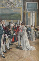 Madame Bonaparte Ontvangt Ambassadeurs in de Tuilerieën, 1896