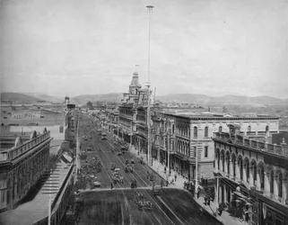 Main Street, Los Angeles, Californië, ca. 1897