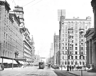 Hoofdstraat, Rochester, New York State, VS, ca. 1900