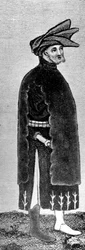 Mannelijke kleding, laat 14e eeuw, 1910