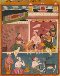 Malkaus Raga, uit Ragamala, ca. 1610