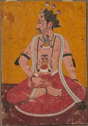 Man Dhata in Yogi-positie, ca. 1690-1700
