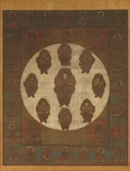 Mandala van Monju Bosatsu, 13e eeuw