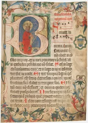 Manuscriptblad uit een Missaal