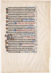 Manuscriptblad uit een koninklijke psalter