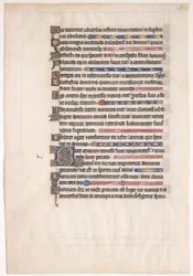 Manuscriptblad uit een koninklijke psalter, 13e eeuw