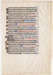 Manuscriptblad uit een Koninklijke Psalter, Brits, 13e eeuw