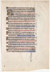 Manuscriptblad uit een Koninklijk Psalter, Brits, 13e eeuw