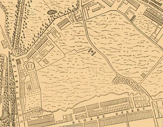 Kaart van Belgravia, 1814, ca. 1876