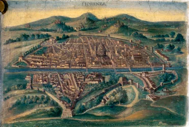 Kaart van Florence, 15e eeuw