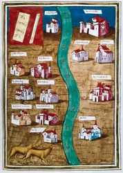 Kaart van Palestina (miniatuur)