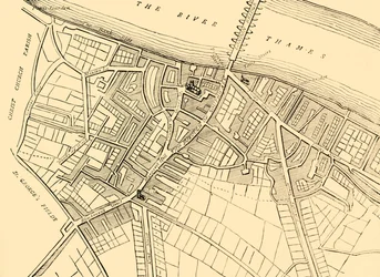 Kaart van Southwark