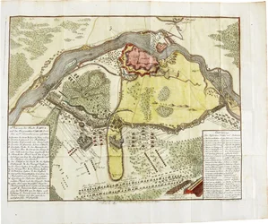 Kaart van de slag bij Narva