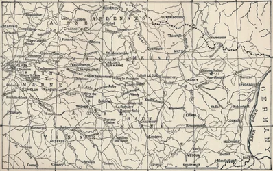 Kaart van het operatiegebied in 1814, 1896